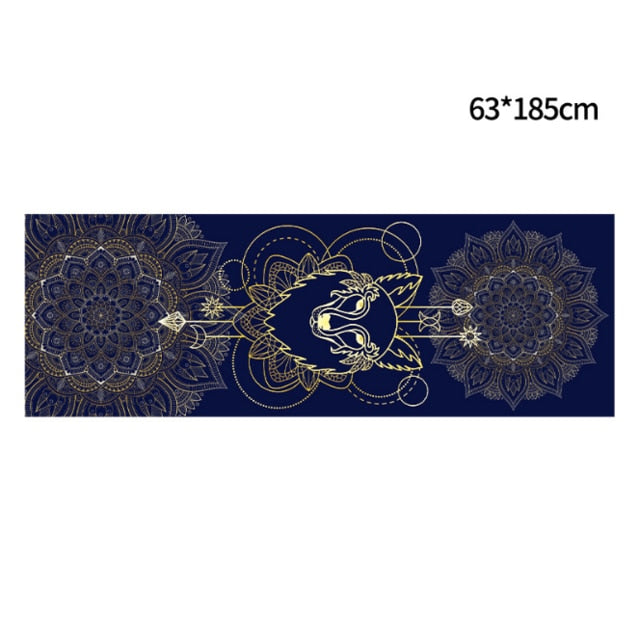 Hot Yoga Mat Towel. Non Slip Mat Cover Towel- The India Collection. WickedYo.